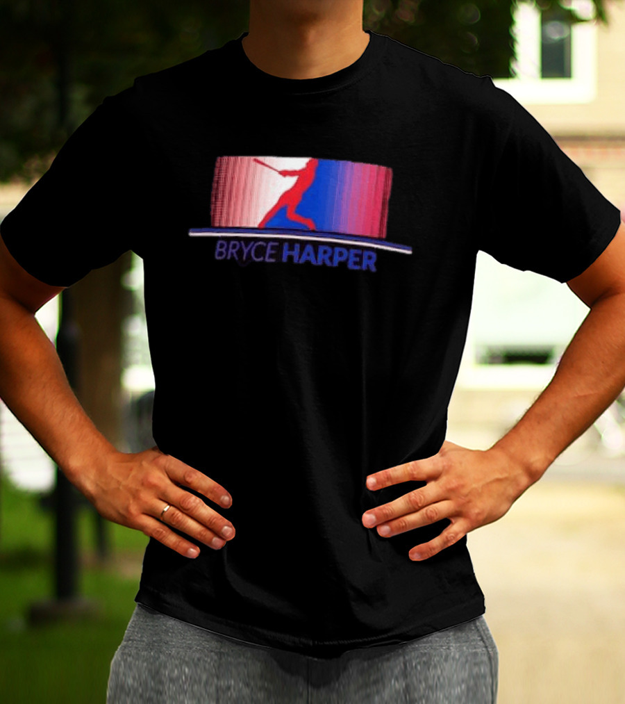 Bryce Harper Philadelphia Phillies Solo Stripe MLB Batter T-Shirt