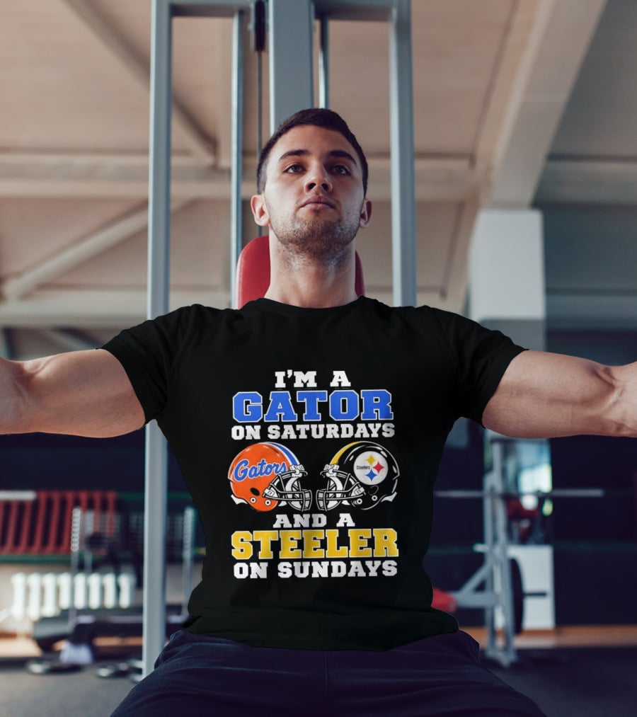 Gator On Saturdays Steeler On Sundays Football Fan Pride T-Shirt