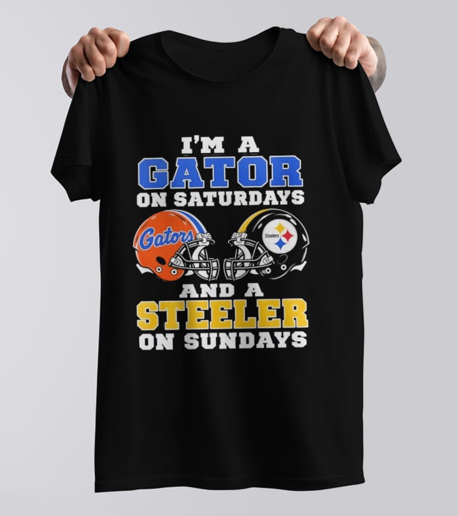 Gator On Saturdays Steeler On Sundays Football Fan Pride T-Shirt