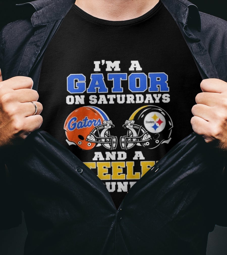 Gator On Saturdays Steeler On Sundays Football Fan Pride T-Shirt
