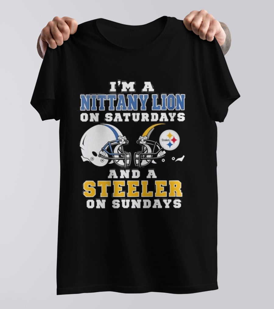 Nittany Lion Saturdays Steeler Sundays Football Fan Gear T-Shirt