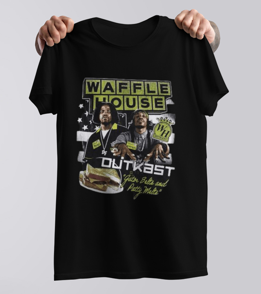 Waffle House Outkast Gator Belts And Patty Melts Bootleg T-Shirt