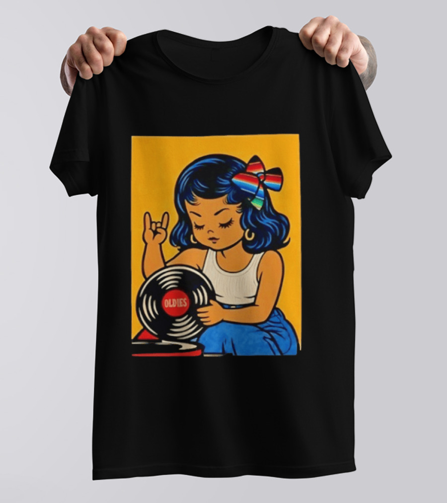 Oldies Lil Chingona Halloween 2026 Retro Record T-Shirt