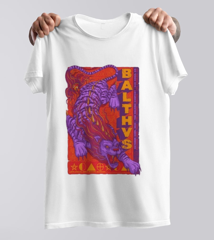 Balthvs San Diego October 22 2026 Featuring Richard Houghten Vibrant Lion T-Shirt