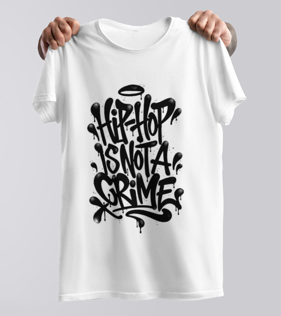 Hip Hop Is Not A Crime Graffiti Street T-Shirt