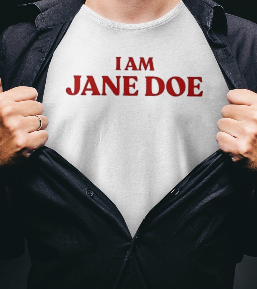 I Am Jane Doe Bold Red T-Shirt