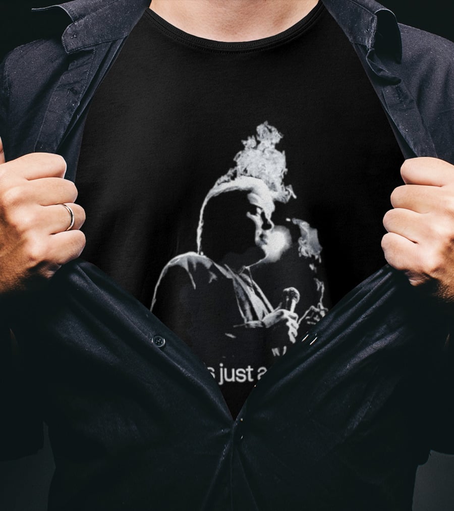 Bill Hicks It's Just A Ride Smoking Microphone T-Shirt