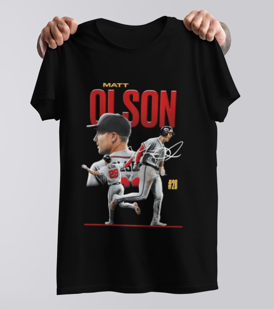 Matt Olson Atlanta Braves MLB 28 Foul Territory Players T-Shirt