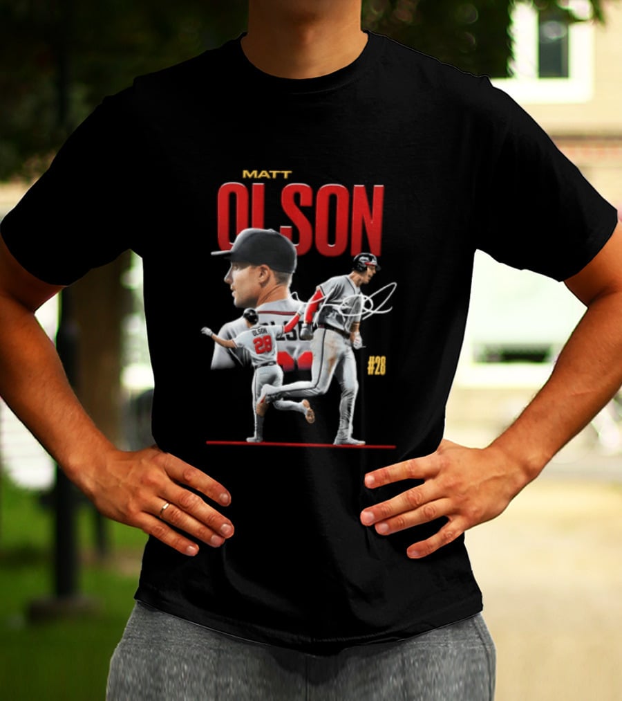 Matt Olson Atlanta Braves MLB 28 Foul Territory Players T-Shirt