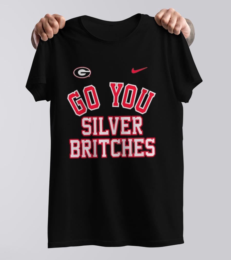 Georgia Bulldogs Go You Silver Britches Nike Iconic Team Pride T-Shirt