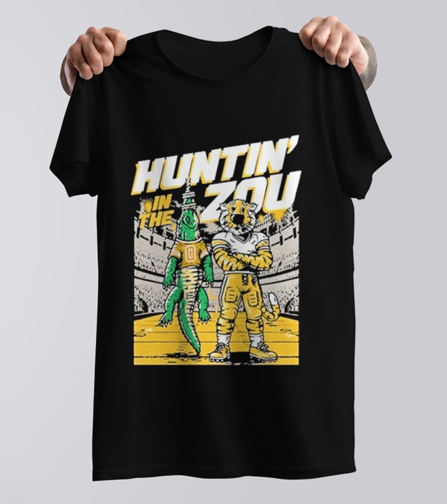 Huntin' In The Zou Mizzou Tigers Vs Florida Gators Stadium Showdown T-Shirt