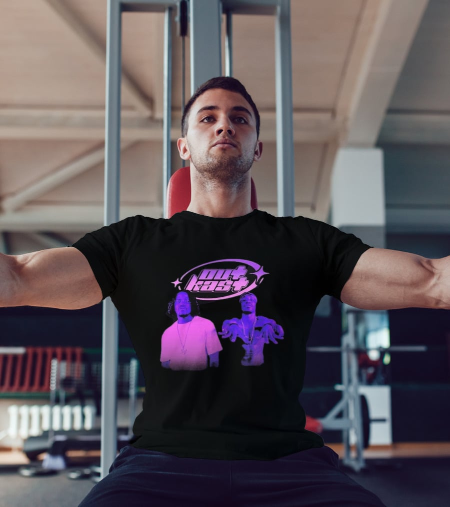Outkast Big Boi André 3000 Purple Style Iconic Duo T-Shirt