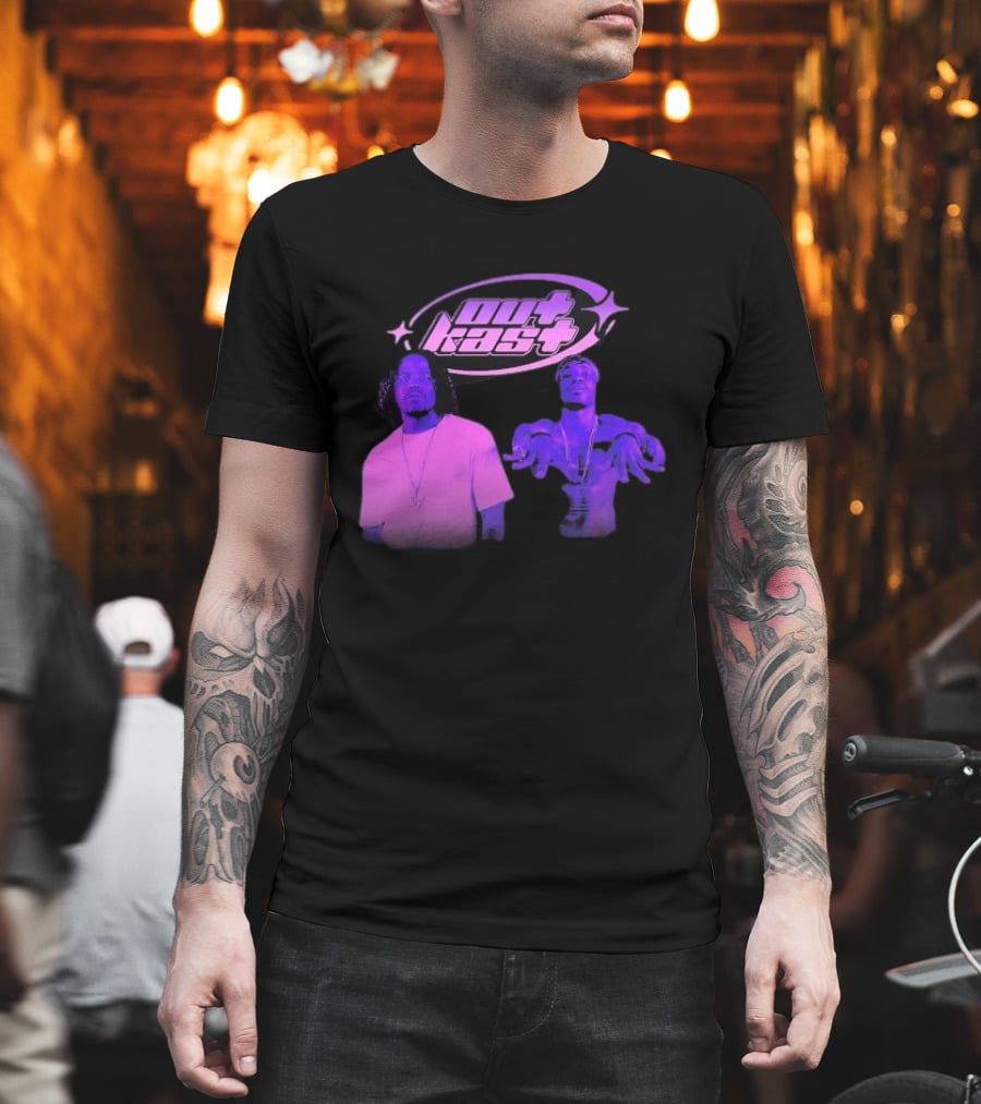 Outkast Big Boi André 3000 Purple Style Iconic Duo T-Shirt