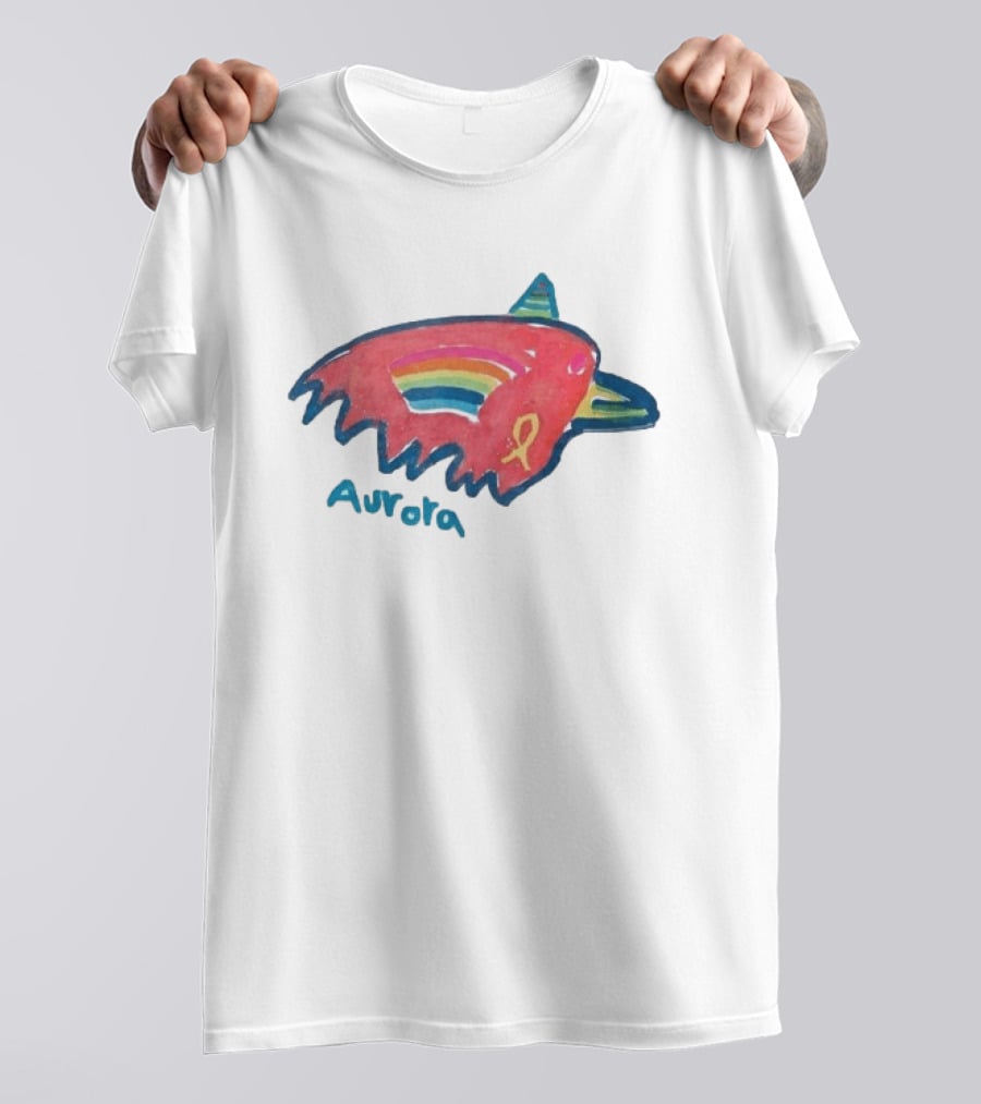 Baltimore Ravens Crucial Catch Aurora Rainbow Bird T-Shirt