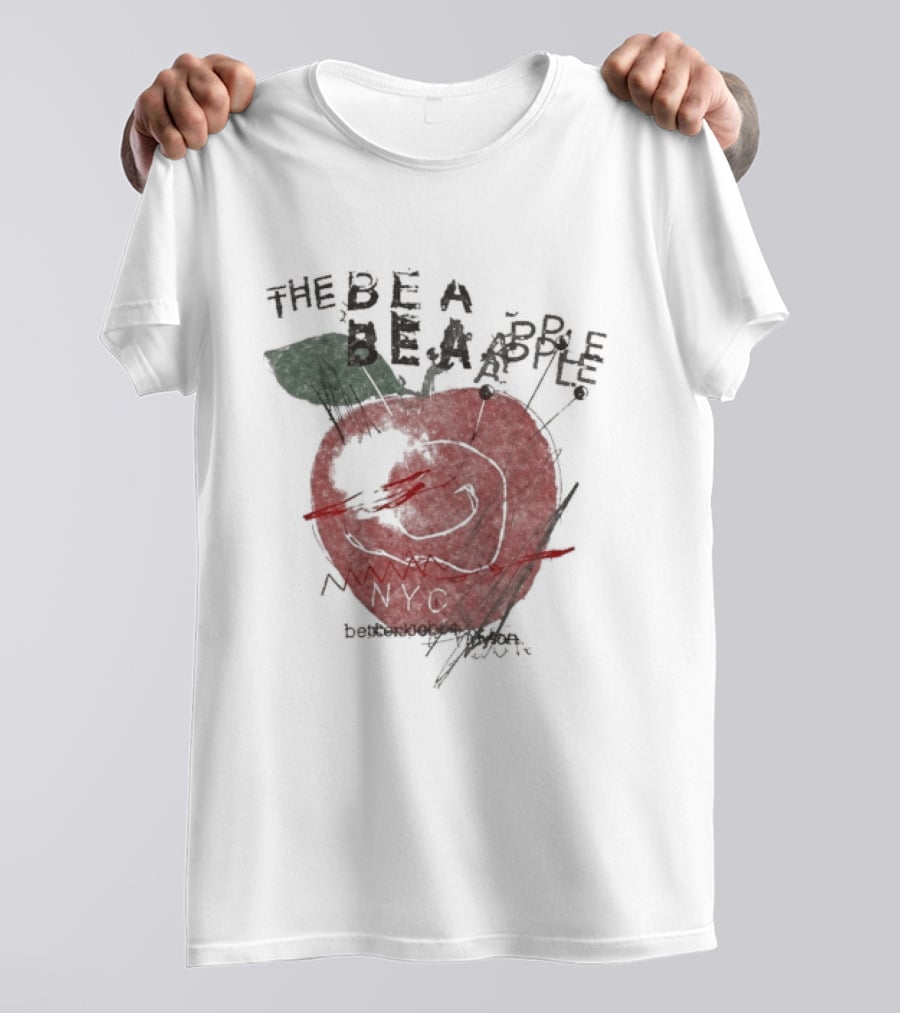 Beabadoobee The Be A Apple NYC Hand Drawn Red Apple T-Shirt
