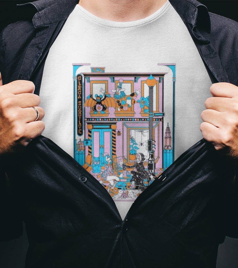 Circa Survive Halloween Street Scene Tnt Store T-Shirt