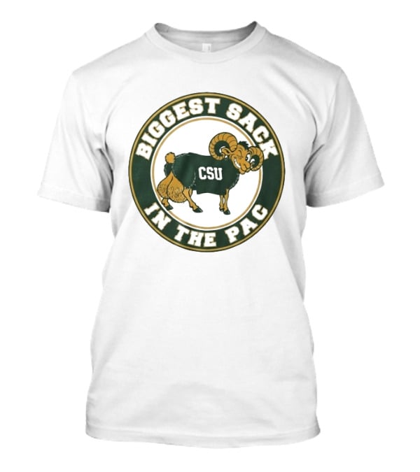 Colorado State Rams CSU Biggest Sack In The PAC Bold Ram T-Shirt