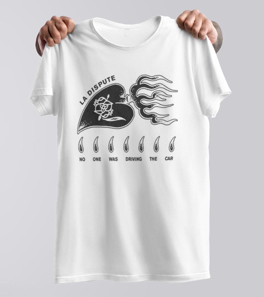 La Dispute Burning Heart Orchid Flame Crying T-Shirt