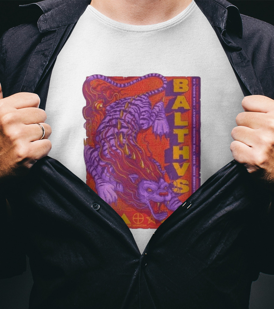 Original Balthvs San Diego Oct 2026 Featuring Richard Houghten Vibrant Lion T-Shirt