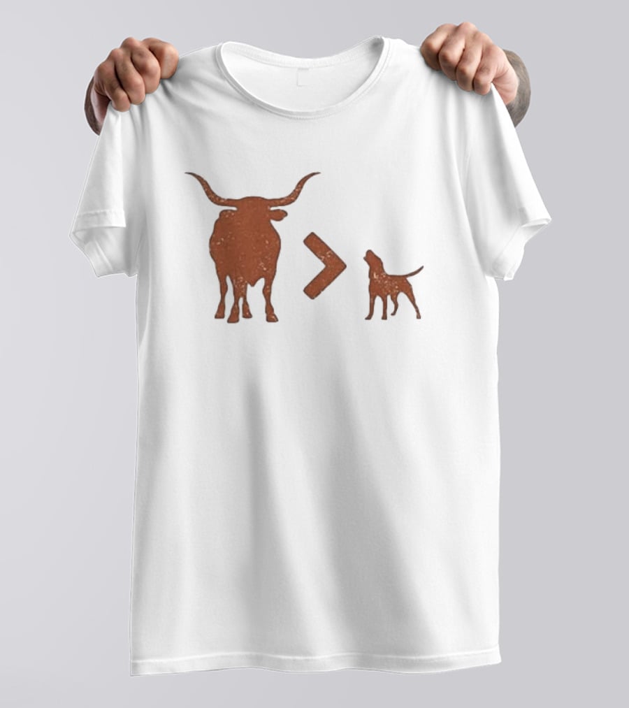 Original Greater Than Texas Football Rivalry Longhorn Vs Aggie T-Shirt