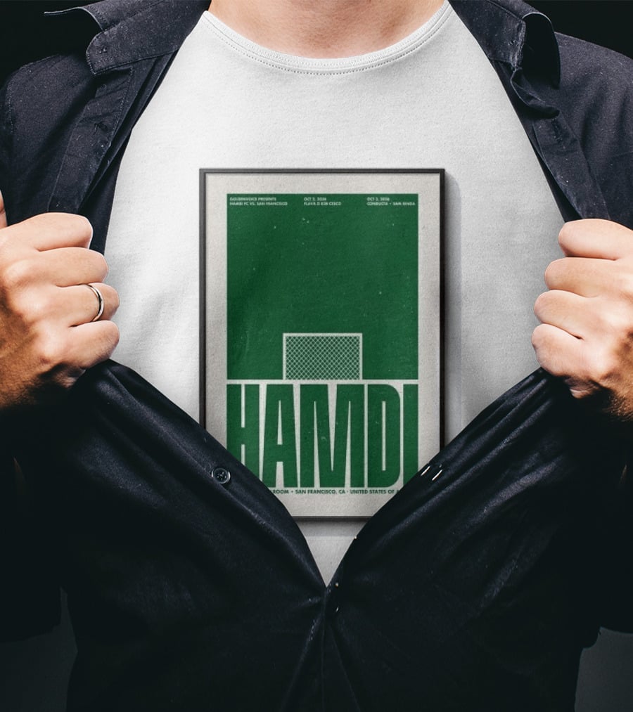 Hamdi The Regency Ballroom San Francisco Oct 2 3 2026 Soccer T-Shirt