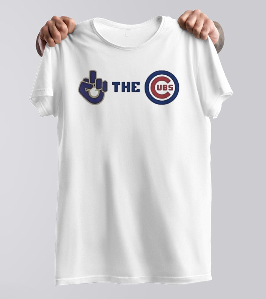 Milwaukee Brewers Middle Finger Gesture C Cubs Rivalry T-Shirt