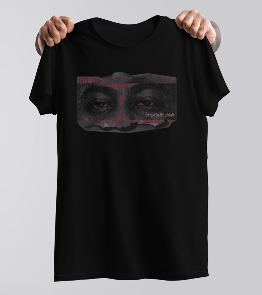 Az Chike No Rest For The Wicked Eyes Red T-Shirt