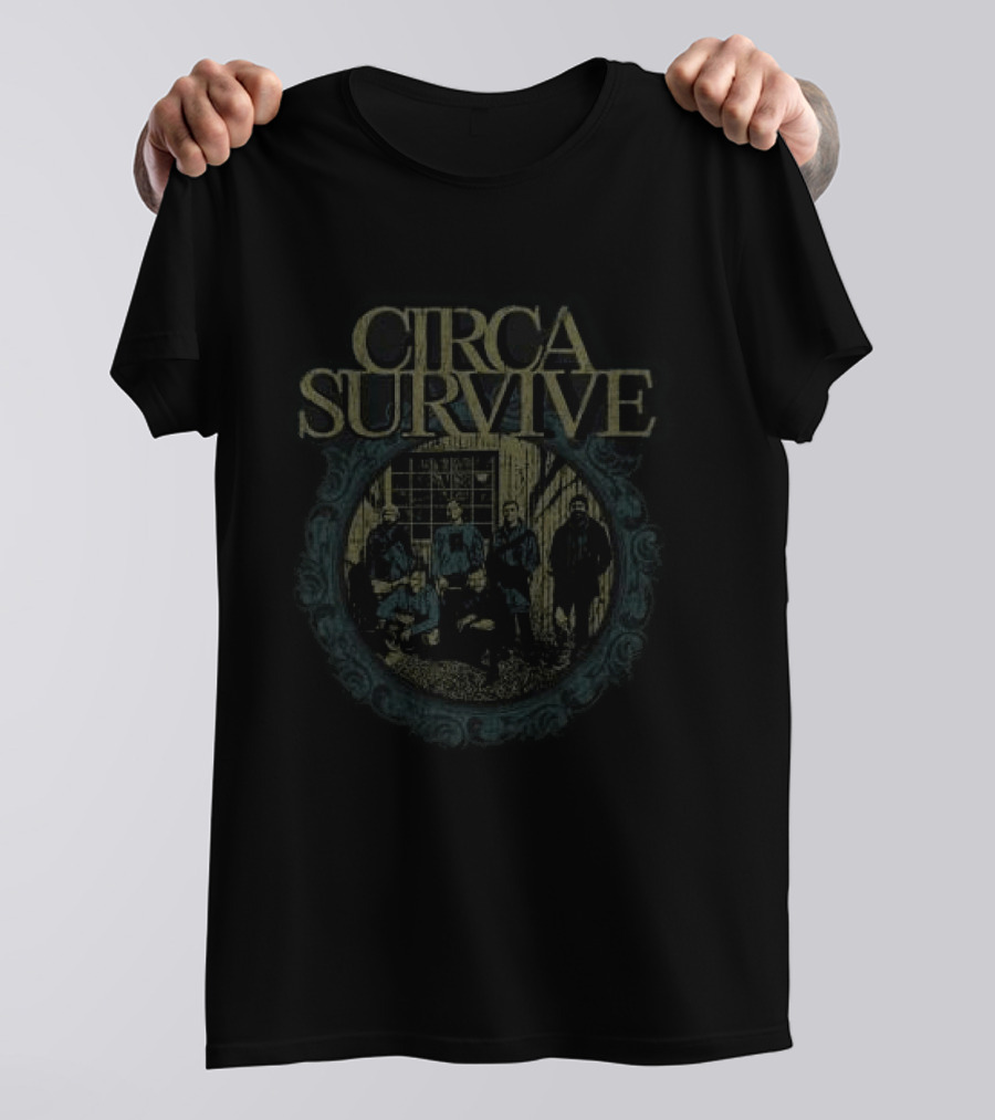 Circa Survive Group Portrait Neverender Event T-Shirt