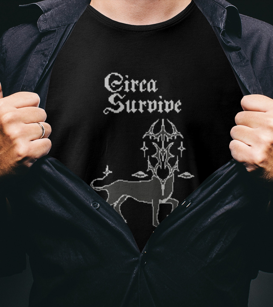 Circa Survive Pixel Creature Mystic Dog T-Shirt