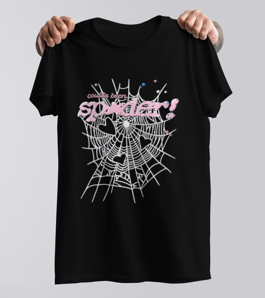 Coulda Been Spider Web Heart Cotton Candy Aesthetic T-Shirt