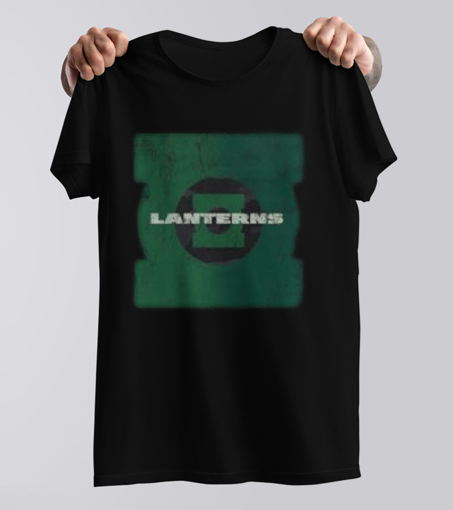 Dc Shop Lanterns Black Camo Green T-Shirt