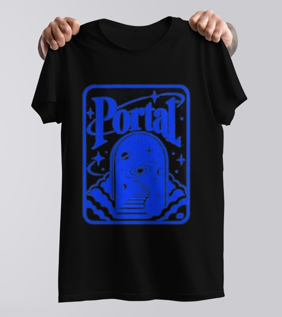 Synaptrix Labs Limited Edition Portal Cosmic Stairway Stars And Planets T-Shirt