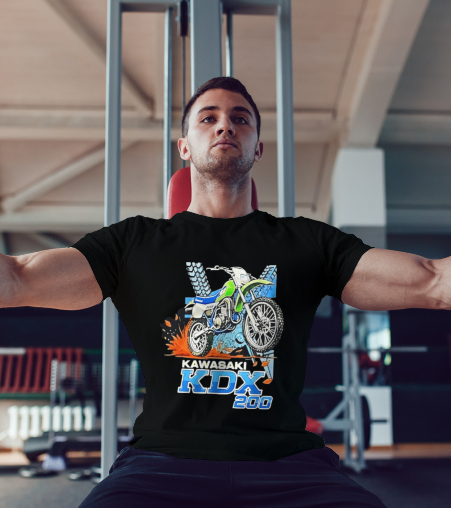 Kawasaki KDX 200 Dirt Bike Adventure Off Road T-Shirt