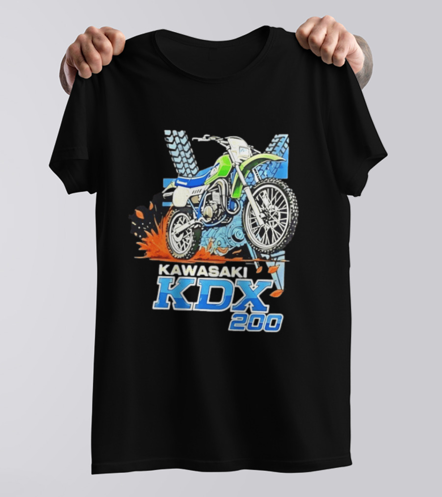 Kawasaki KDX 200 Dirt Bike Adventure Off Road T-Shirt