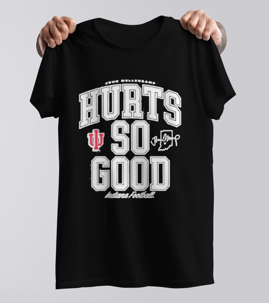 Original IU Football John Mellencamp Hurts So Good Hoosiers Indiana T-Shirt