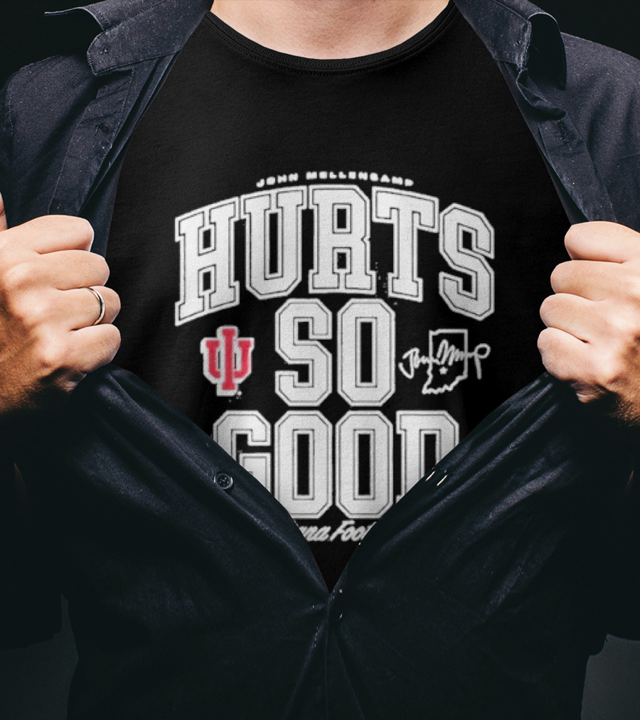 Original IU Football John Mellencamp Hurts So Good Hoosiers Indiana T-Shirt