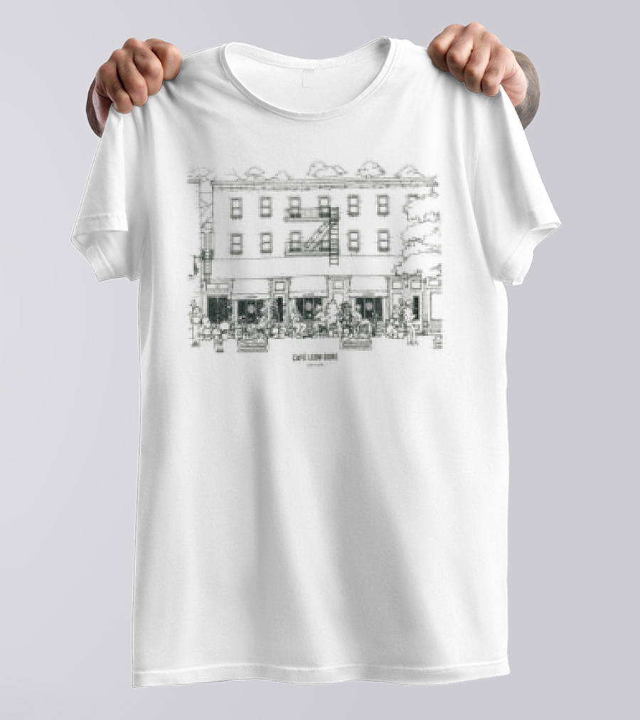 Aime Leon Dore Storefront Café Leon Dore Illustration Rug Store T-Shirt