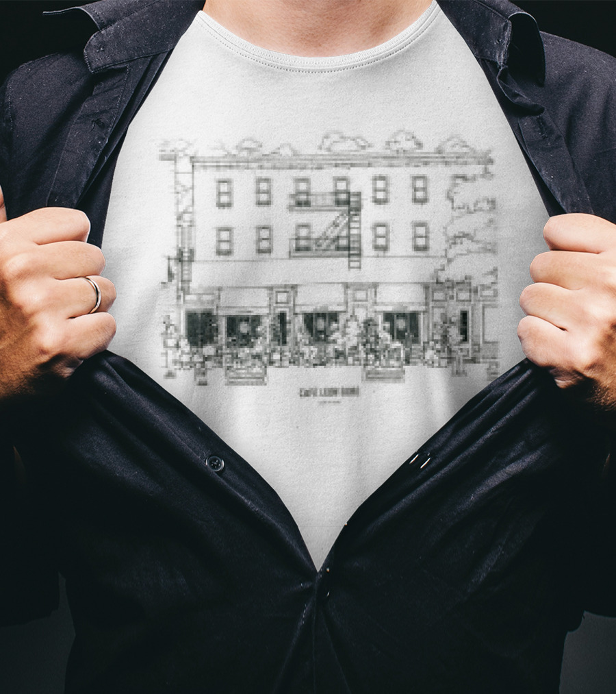 Aime Leon Dore Storefront Café Leon Dore Illustration Rug Store T-Shirt