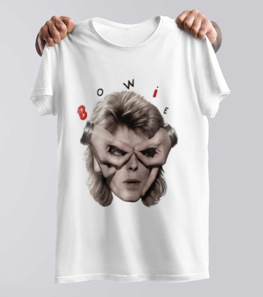 Bowie David Bowie Hands Framing Eyes Retro Music T-Shirt