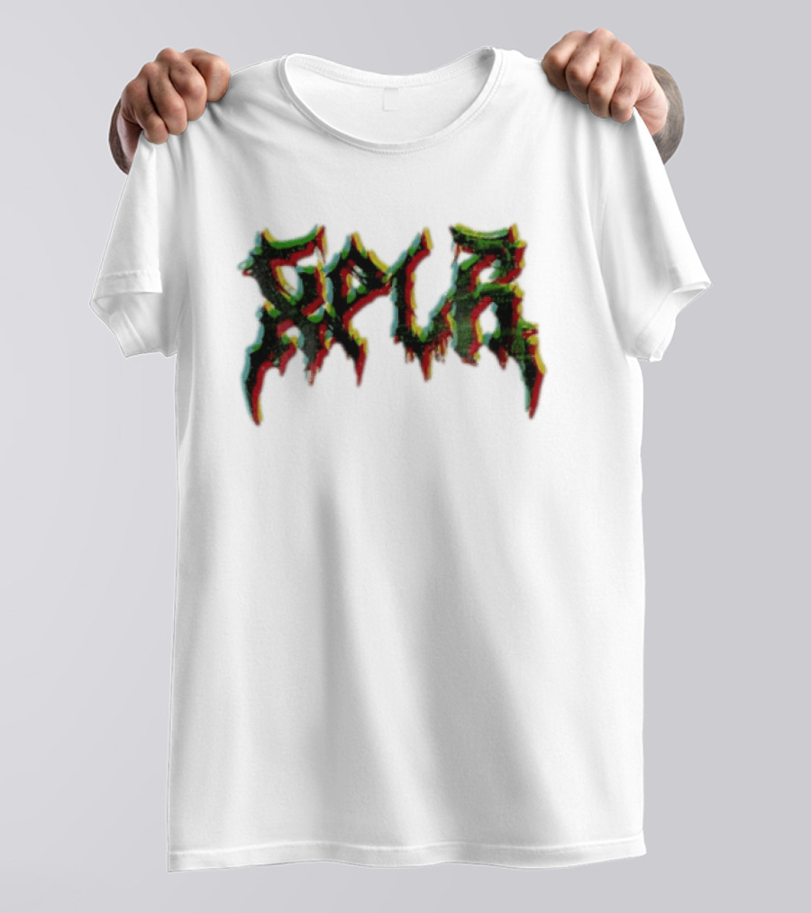 SPUR Glitchy Spiky Metal Font T-Shirt