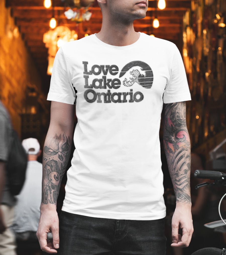 Love Lake Ontario Wave Sunset T-Shirt