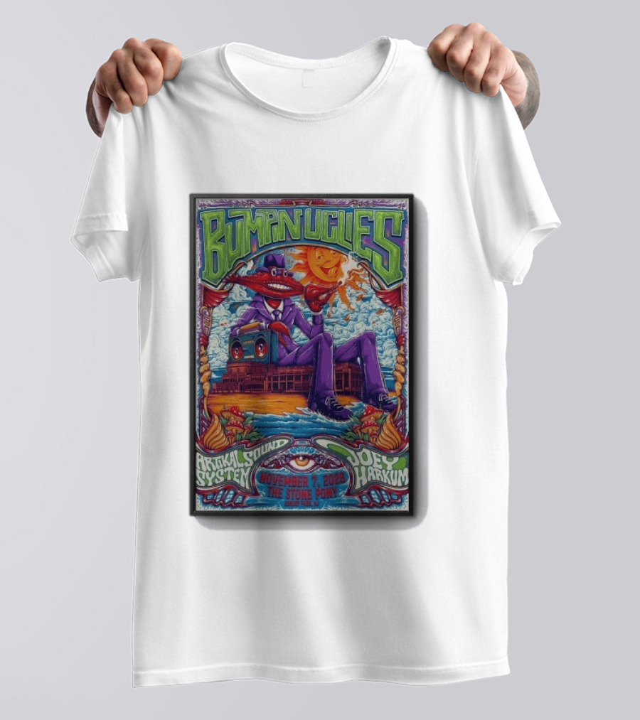 Bumpin Uglies Asbury Park NJ November 7 2026 The Stone Pony Artikal Sound System Joey Harkum T-Shirt