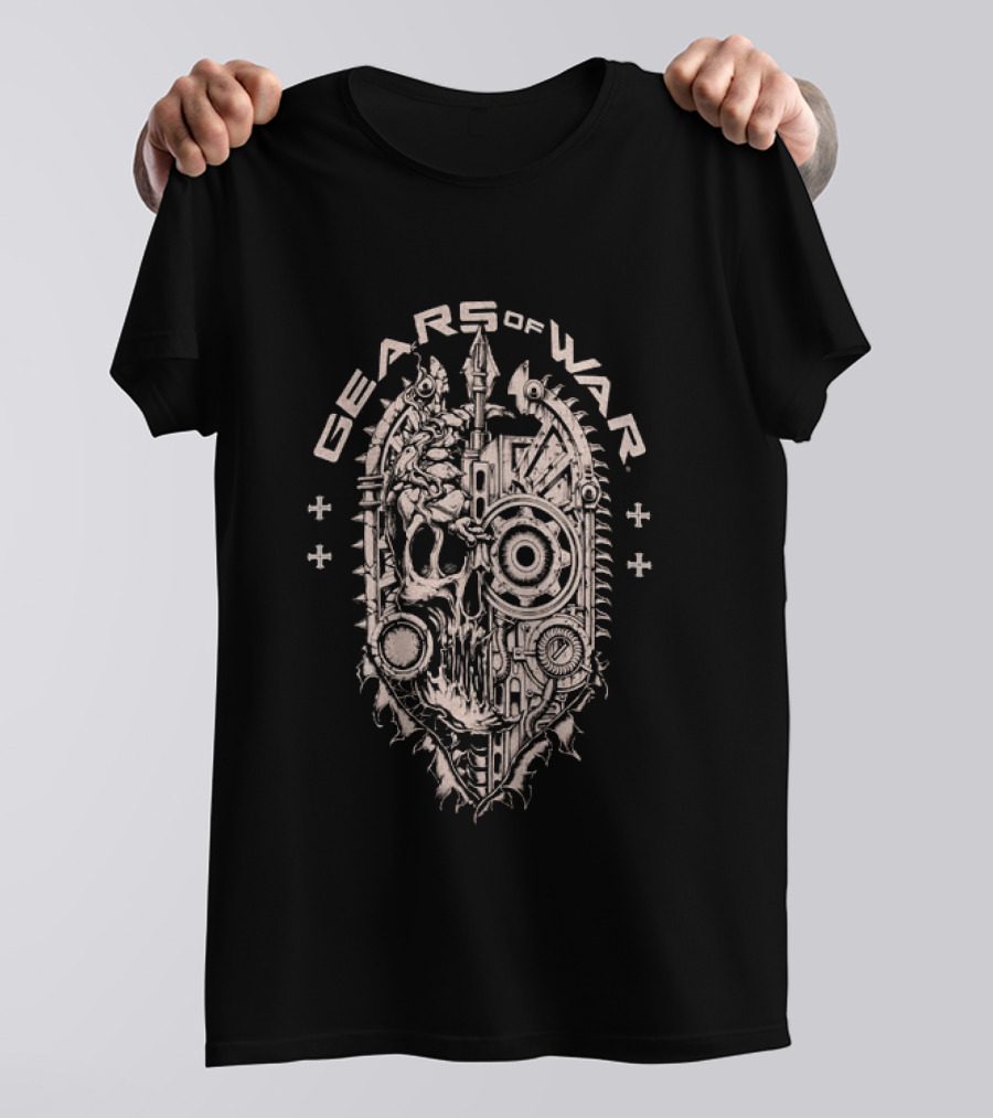 Affliction Clothing Gears Of War Skull T-Shirt