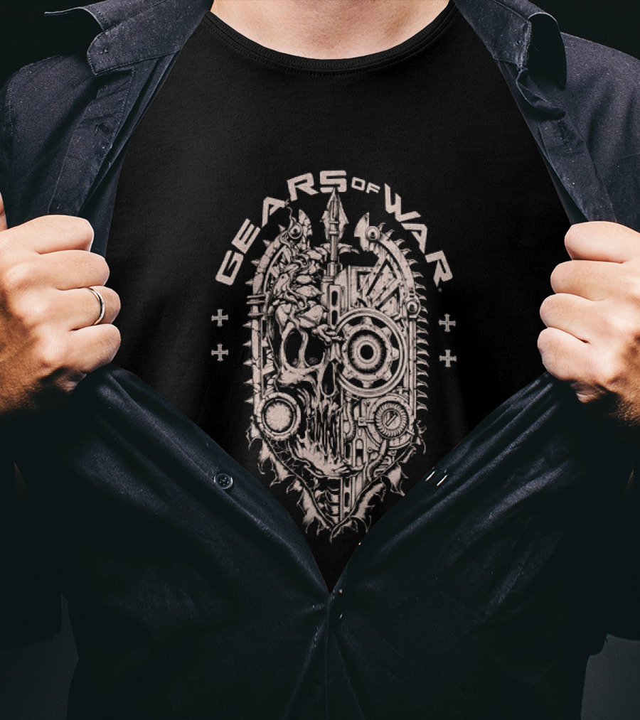 Affliction Clothing Gears Of War Skull T-Shirt