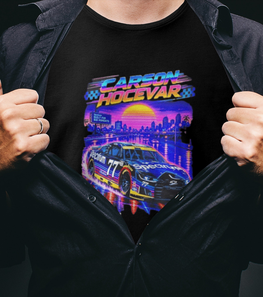 Carson Hocevar Spectrum Spire Motorsports No. 77 NASCAR Built For Big Moments T-Shirt