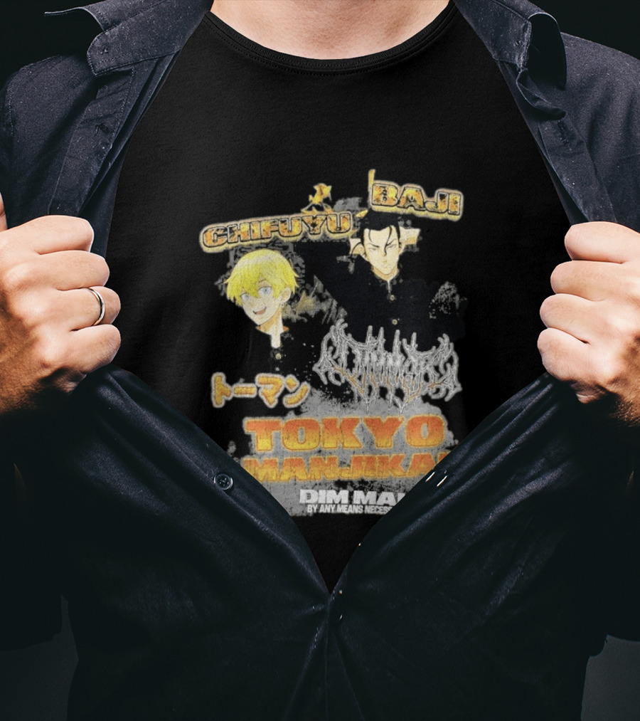 Tokyo Manji Dim Mak Collection Baji Chifuyu Tokyo Revengers T-Shirt