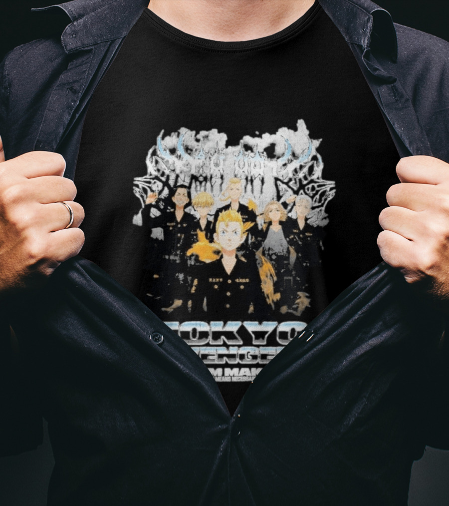 Tokyo Revengers Dim Mak Collection By Steve Aoki Collaboration T-Shirt