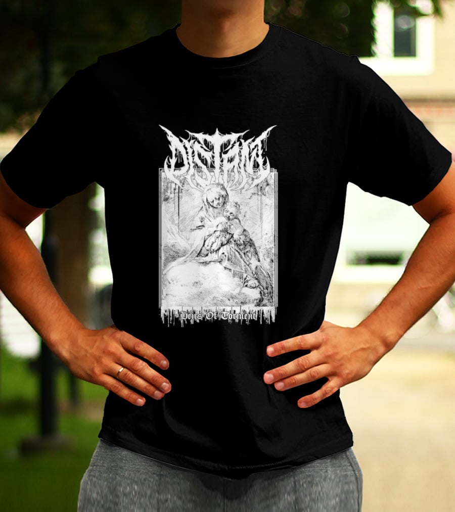 Distant Heirs Of Torment Angelic Figure Holding Sword Fantasy T-Shirt