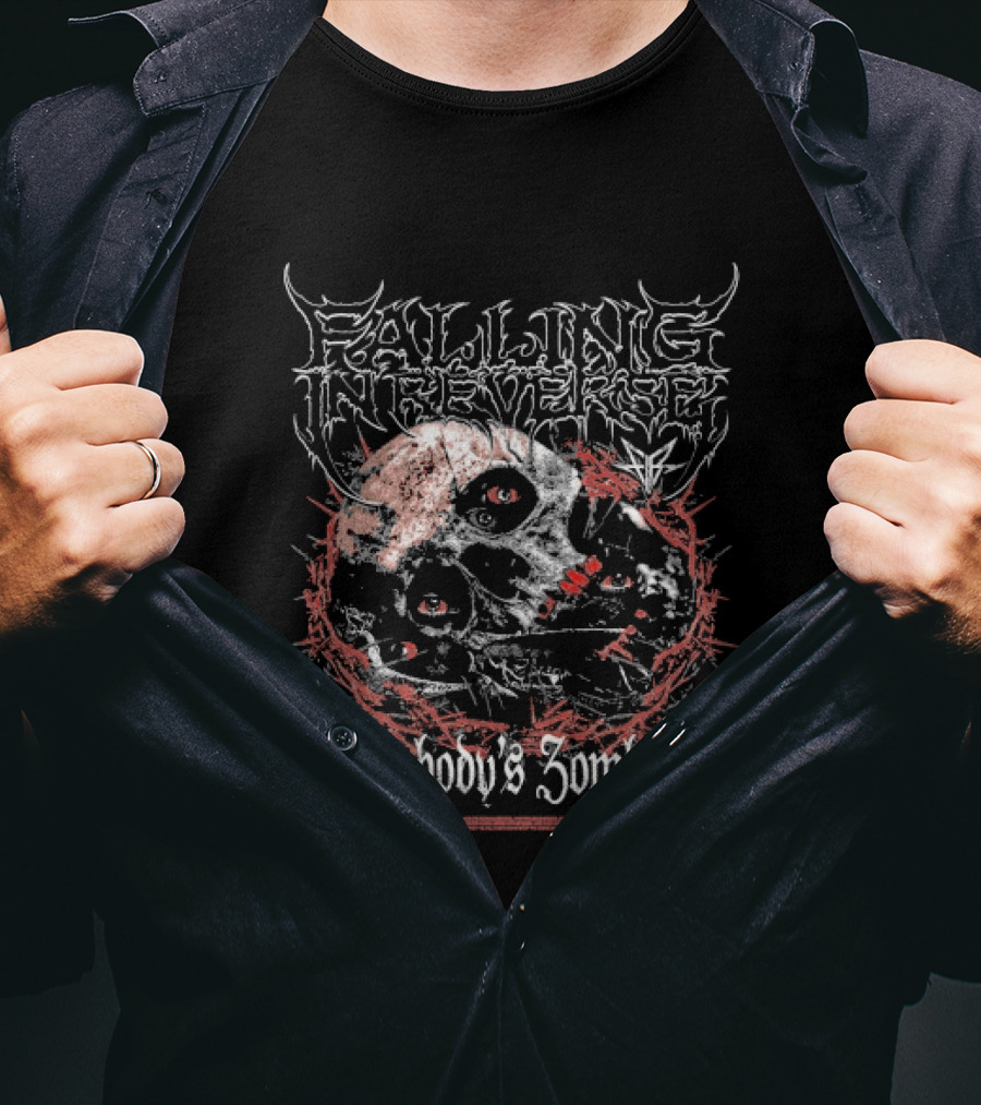 Falling In Reverse Everybody's Zombified Skull T-Shirt