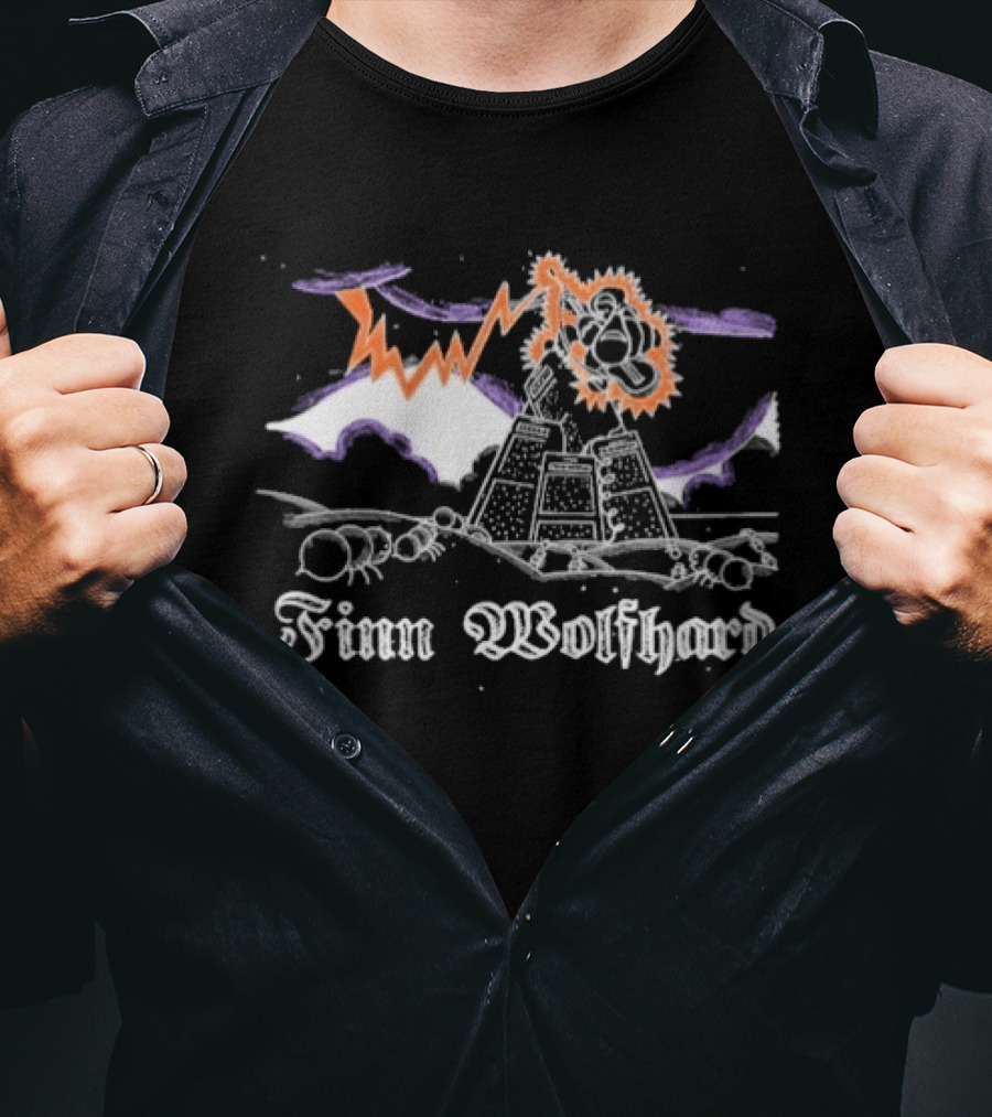 Finn Wolfhard Anthill Lightning Bear T-Shirt